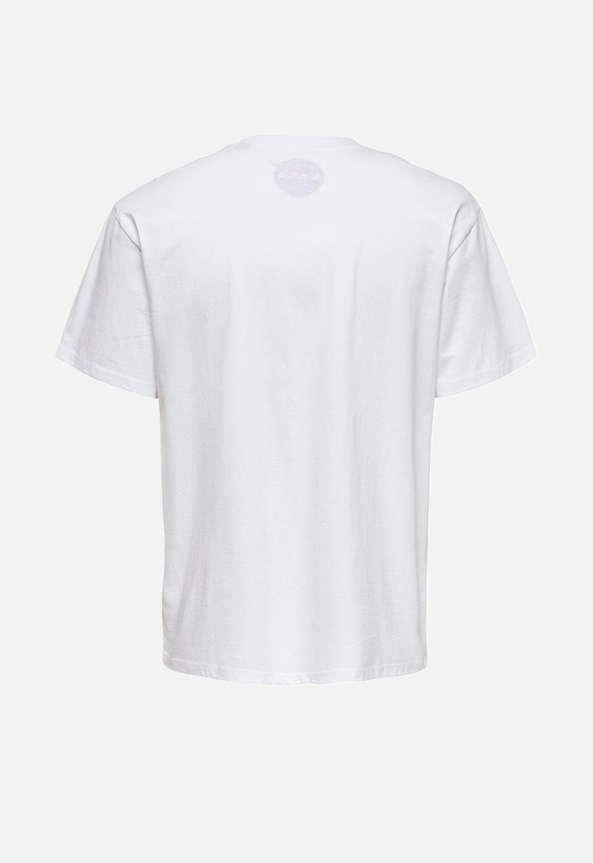 Only & Sons - Nasa rlx short sleeve tee - white