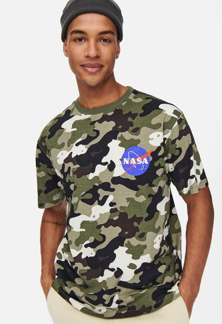 Only & Sons - Nasa rlx short sleeve tee - olive night 
