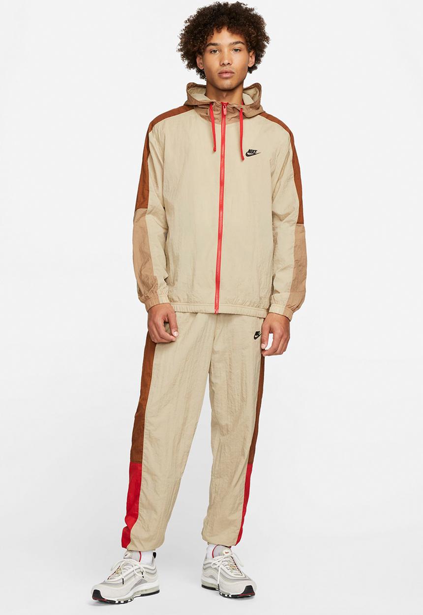 Nike - NSW Spe Woven Hooded Tracksuit - limestone