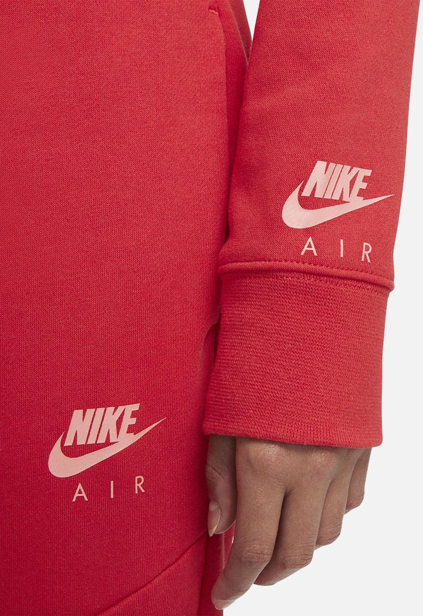 Nike - G nsw air ft crop hoodie - red