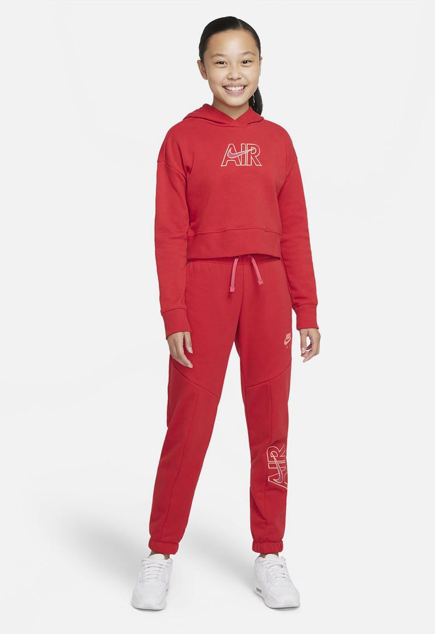 Nike - G nsw air ft crop hoodie - red