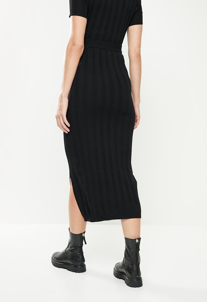 Cotton On - Maternity friendly foxy midi skirt - black