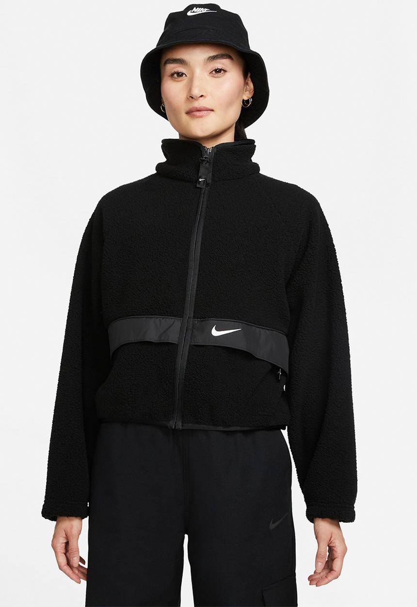 Nike - Nsw essential sherpa jacket - black