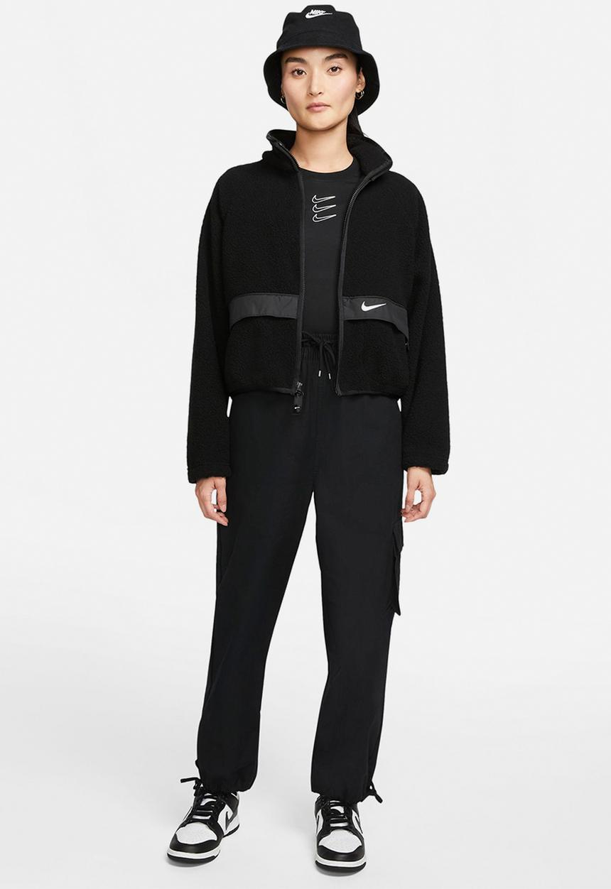 Nike - Nsw essential sherpa jacket - black