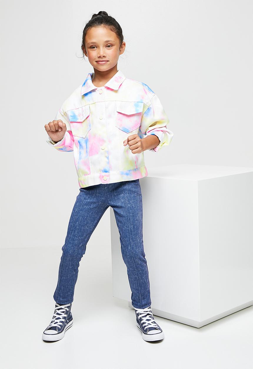 Pop Candy - Tie dye twill jacket - multi