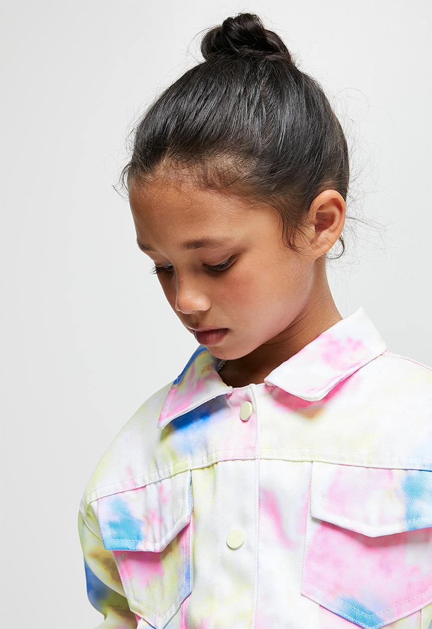 Pop Candy - Tie dye twill jacket - multi