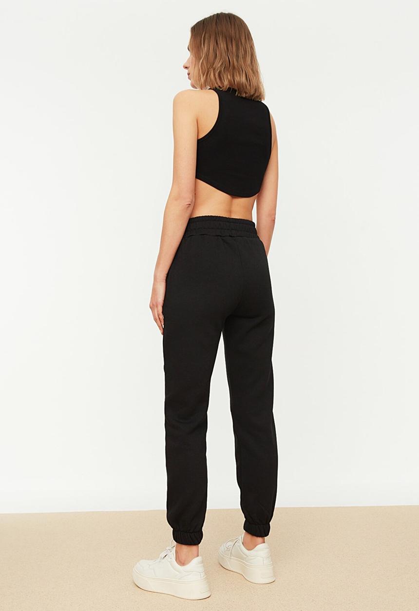 Trendyol - Basic jogger sweatpants - black