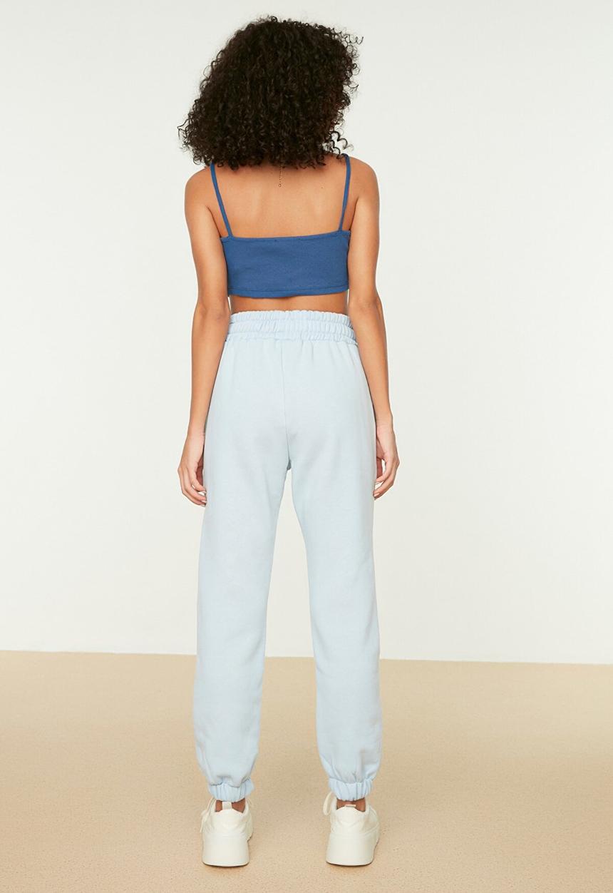 Trendyol - Basic jogger sweatpants - blue