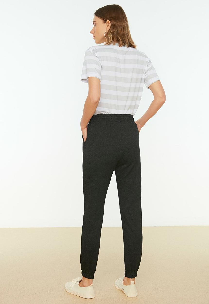 Trendyol - Basic jogger sweatpants - anthracite