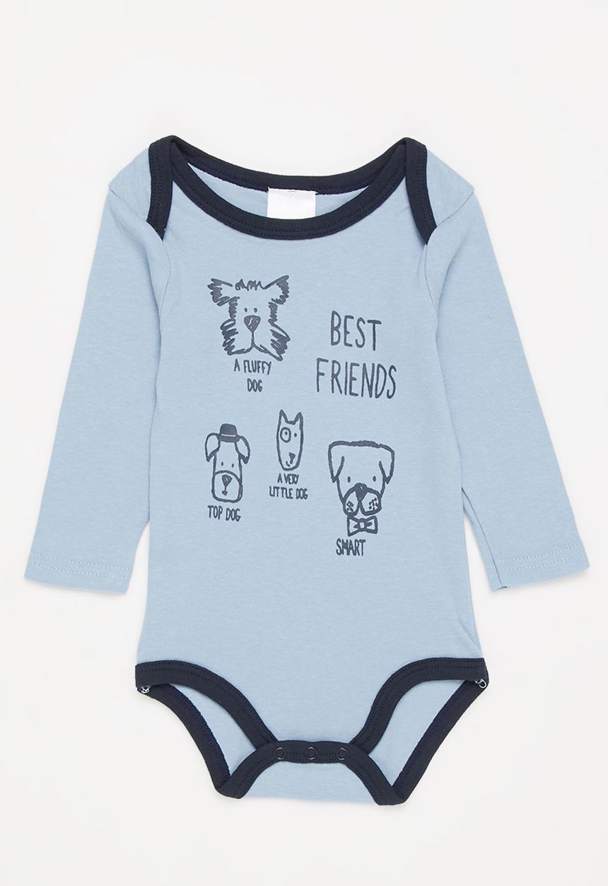 Pop Candy - Baby boys 3 pack printed babygrows - multi 