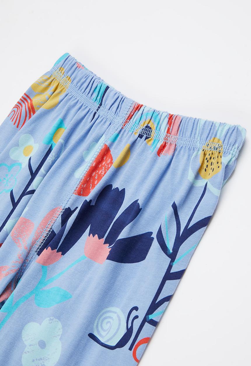 Pop Candy - Girls printed pj set - blue
