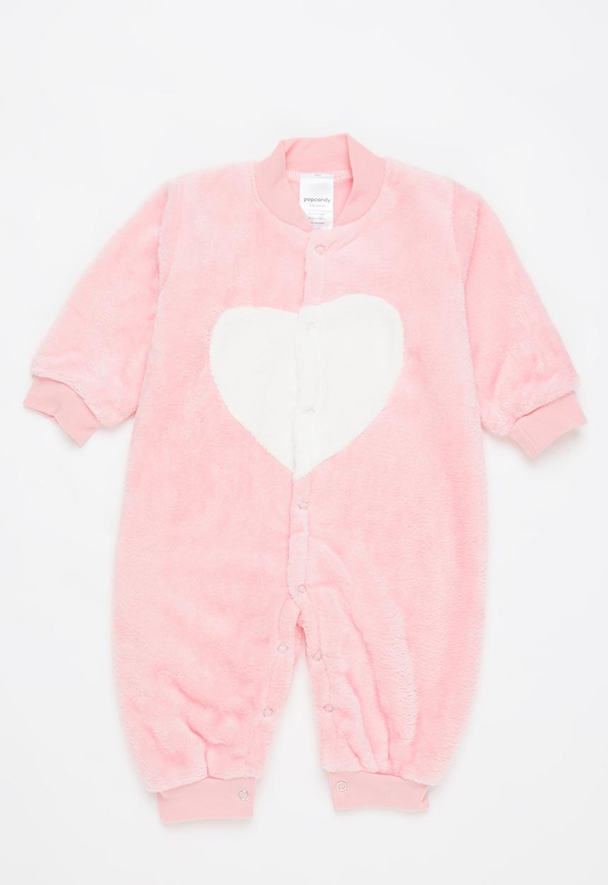 Pop Candy - Baby heart romper - pink