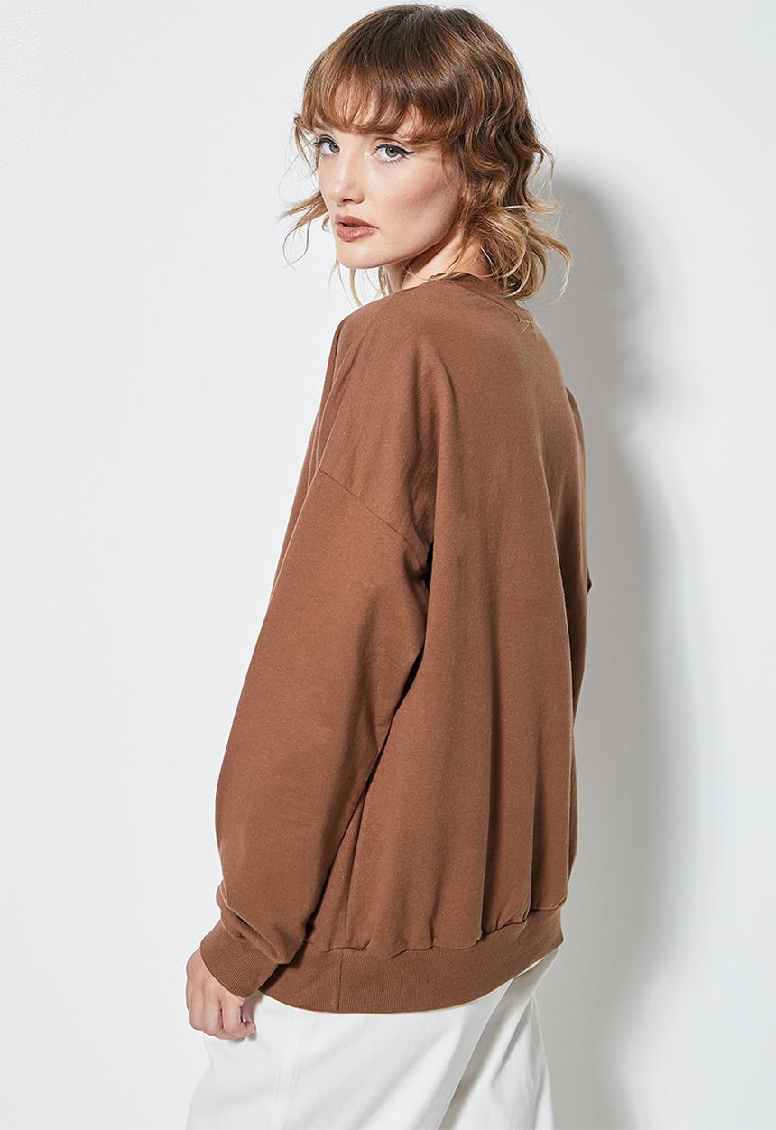 Superbalist - Crew neck sweat - choc