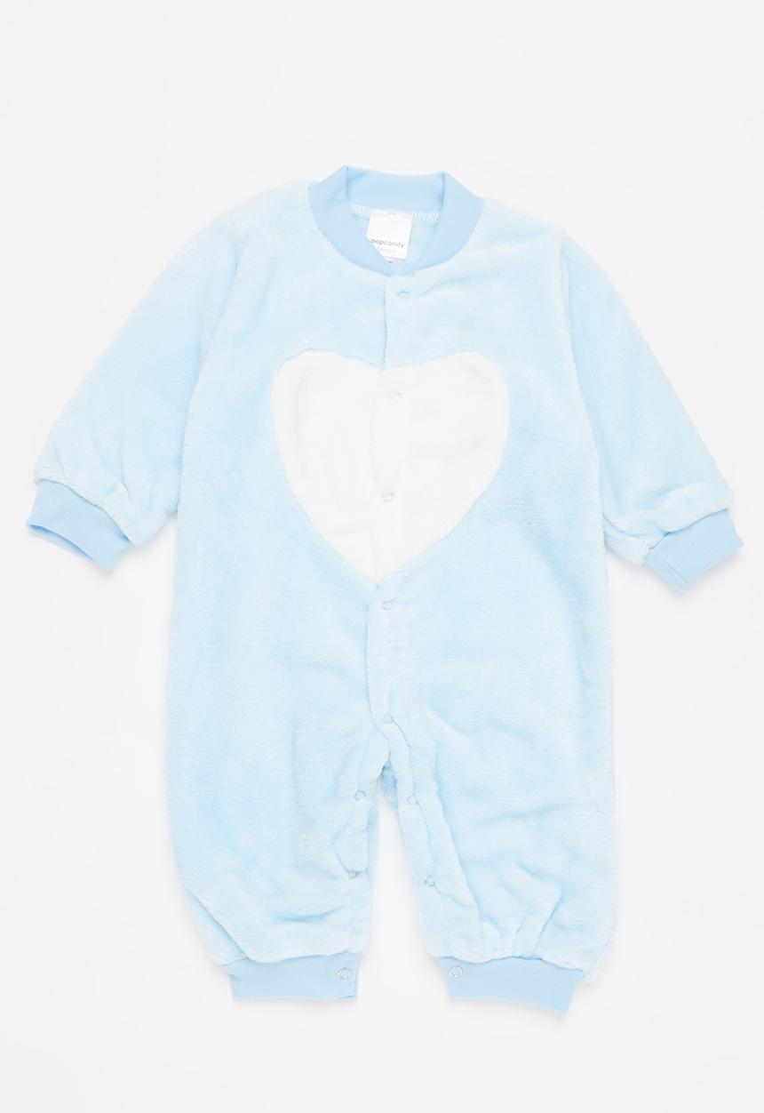Pop Candy - Baby heart romper - blue