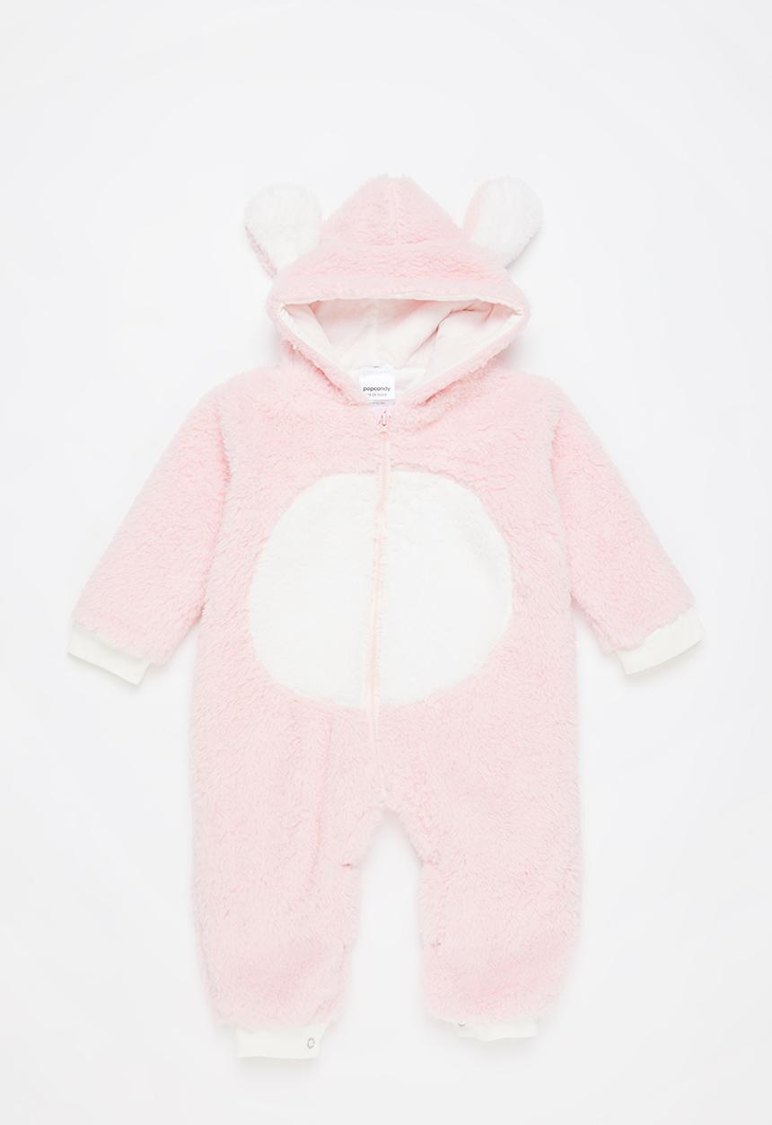 Pop Candy - Baby zip through romper - pink