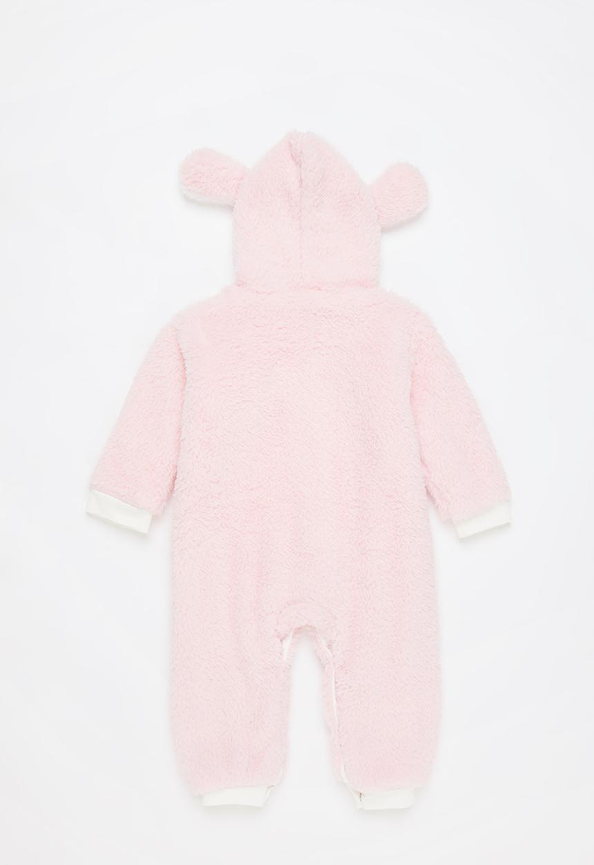 Pop Candy - Baby zip through romper - pink