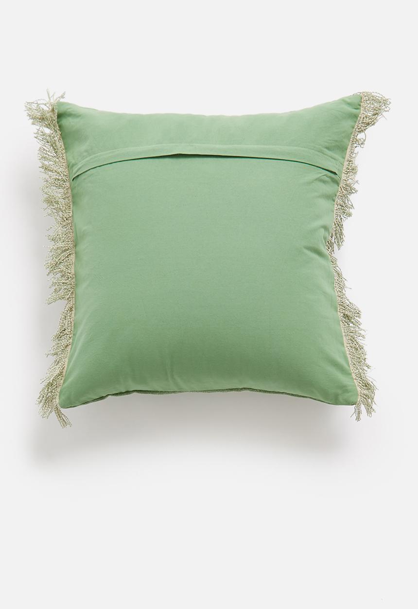 Sixth Floor - Squig cushion cover - green 