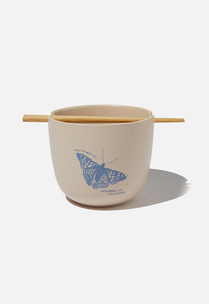 Typo - Feed me bowl - nourish to flourish - beige 