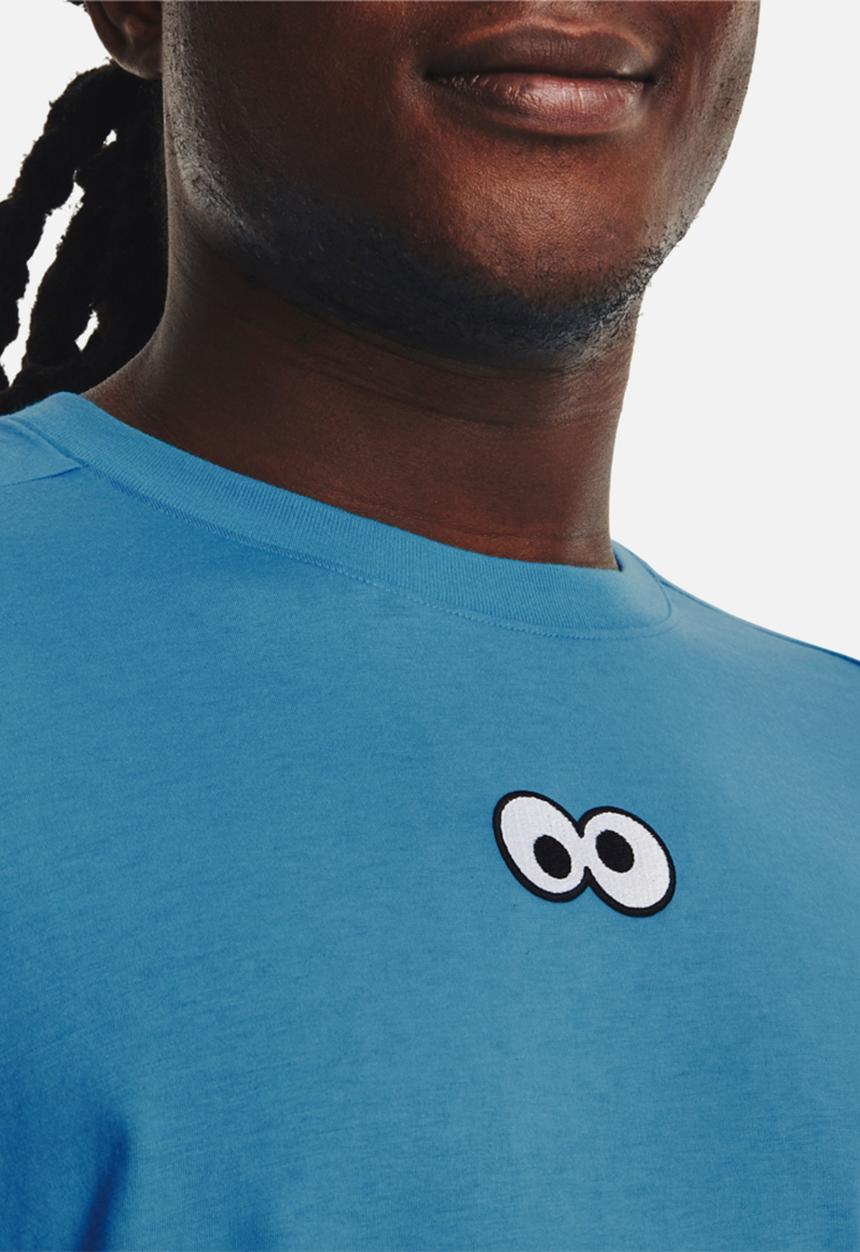Under Armour - Curry X Sesame Street Hint of Cookie Tee- Mid-Blue