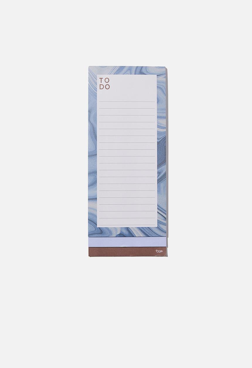 Typo - Magnetic make a list-earth marble blue