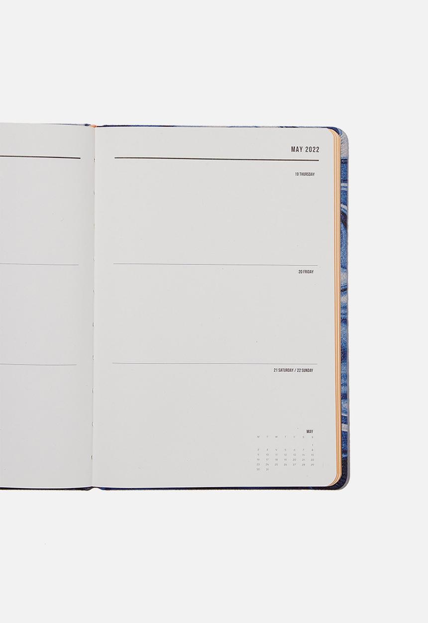 Typo - 2022 a5 weekly buffalo diary-earth marble blue