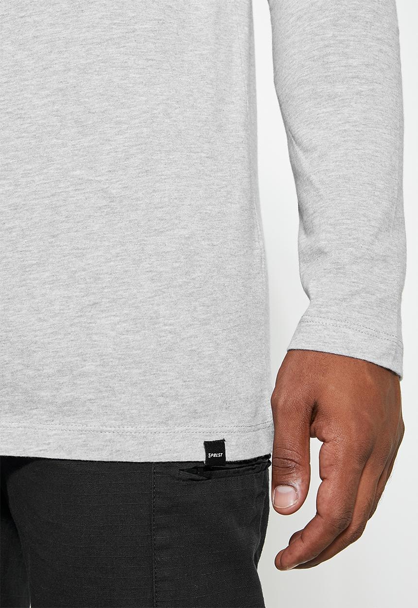 Superbalist - Nate long sleeve crew neck tee - grey 