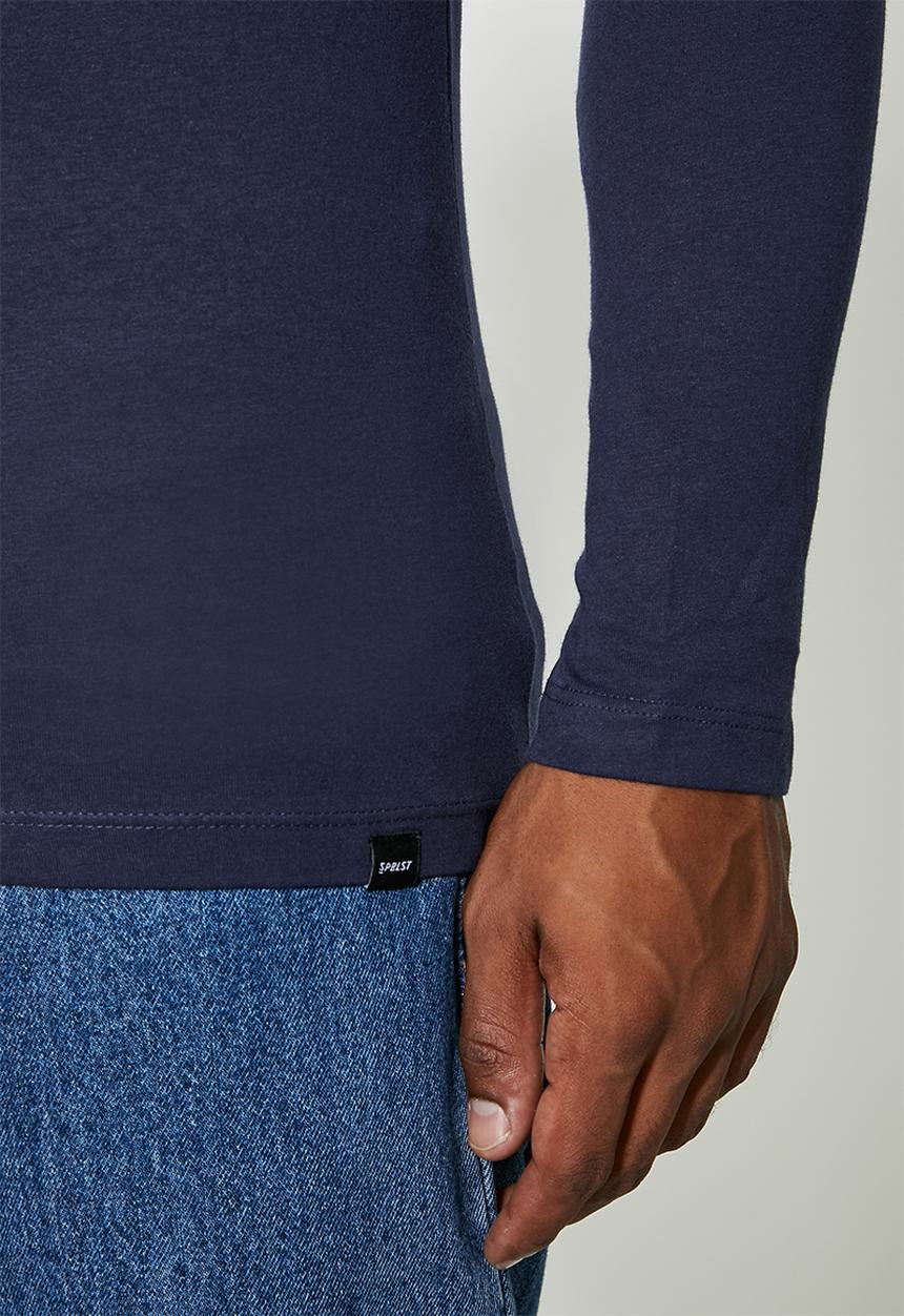 Superbalist - Nate long sleeve crew neck tee - navy