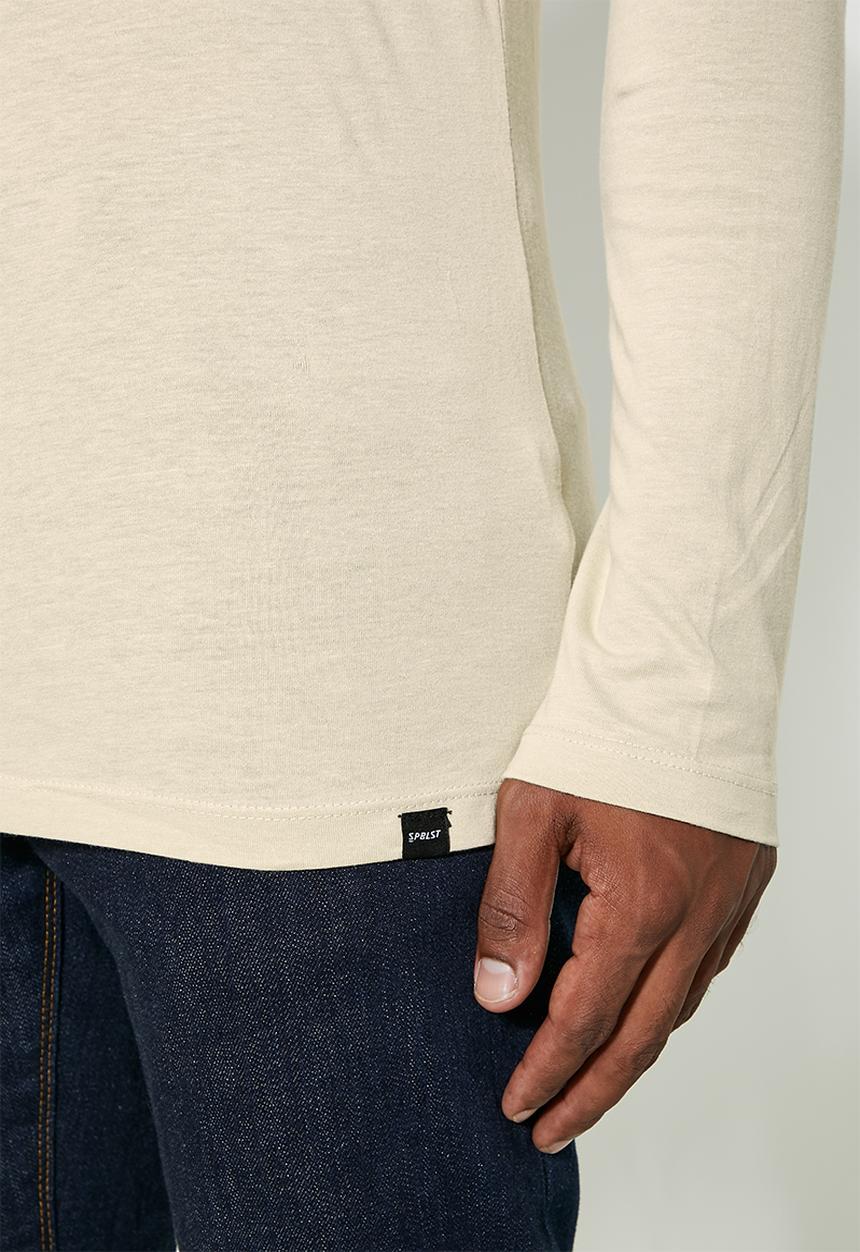 Superbalist - Nate long sleeve crew neck tee - stone