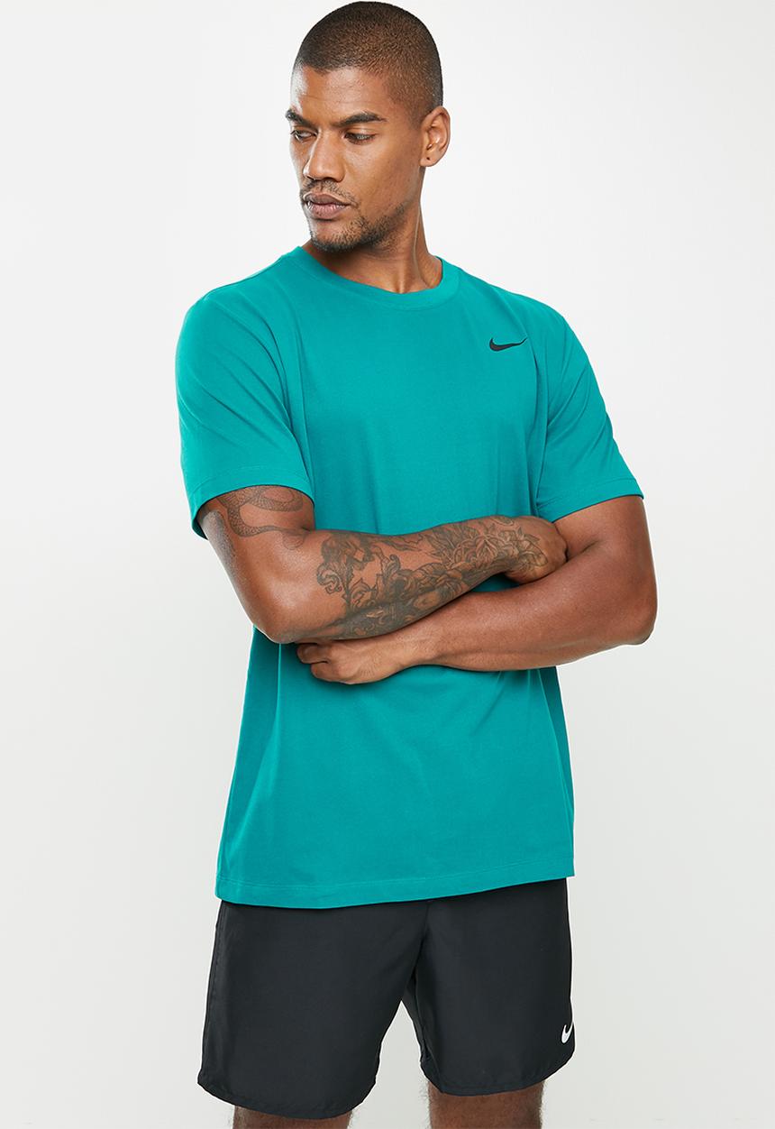 Nike - Dri Fit Crew Training T-Shirt  - bright spruce/black