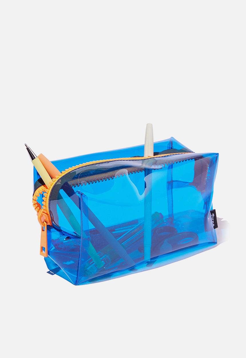 Typo - Kaylah clear pencil case - blue