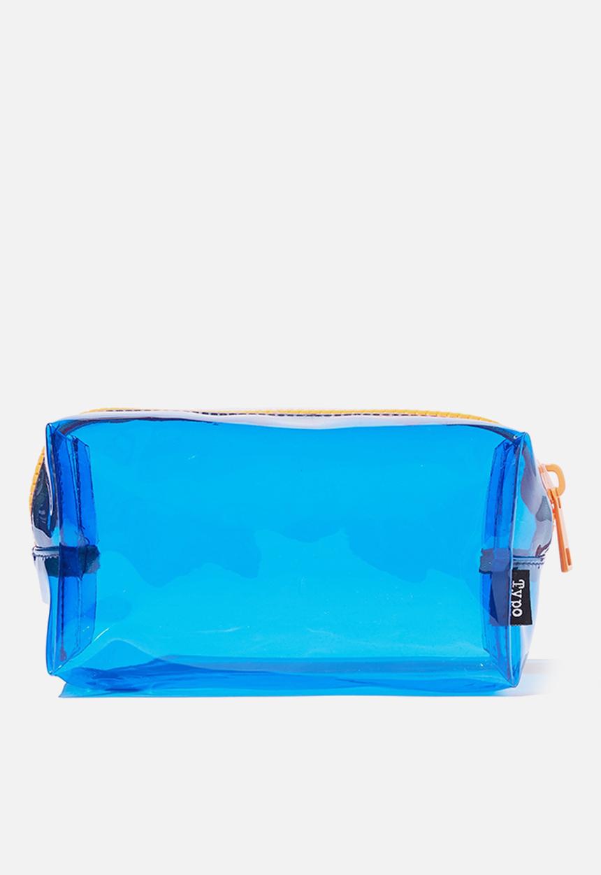 Typo - Kaylah clear pencil case - blue