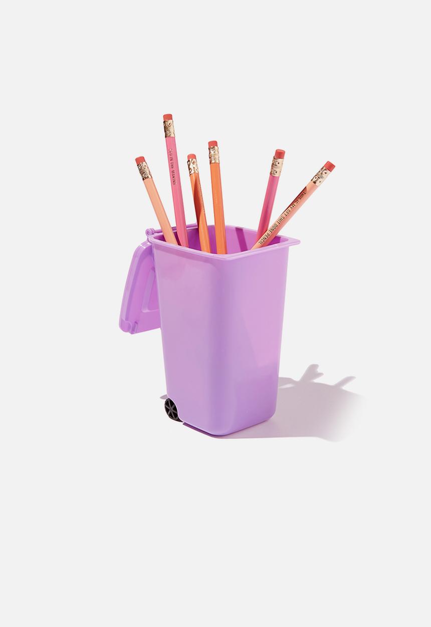 Typo - Garbage guts mini wheelie bin - electric purple