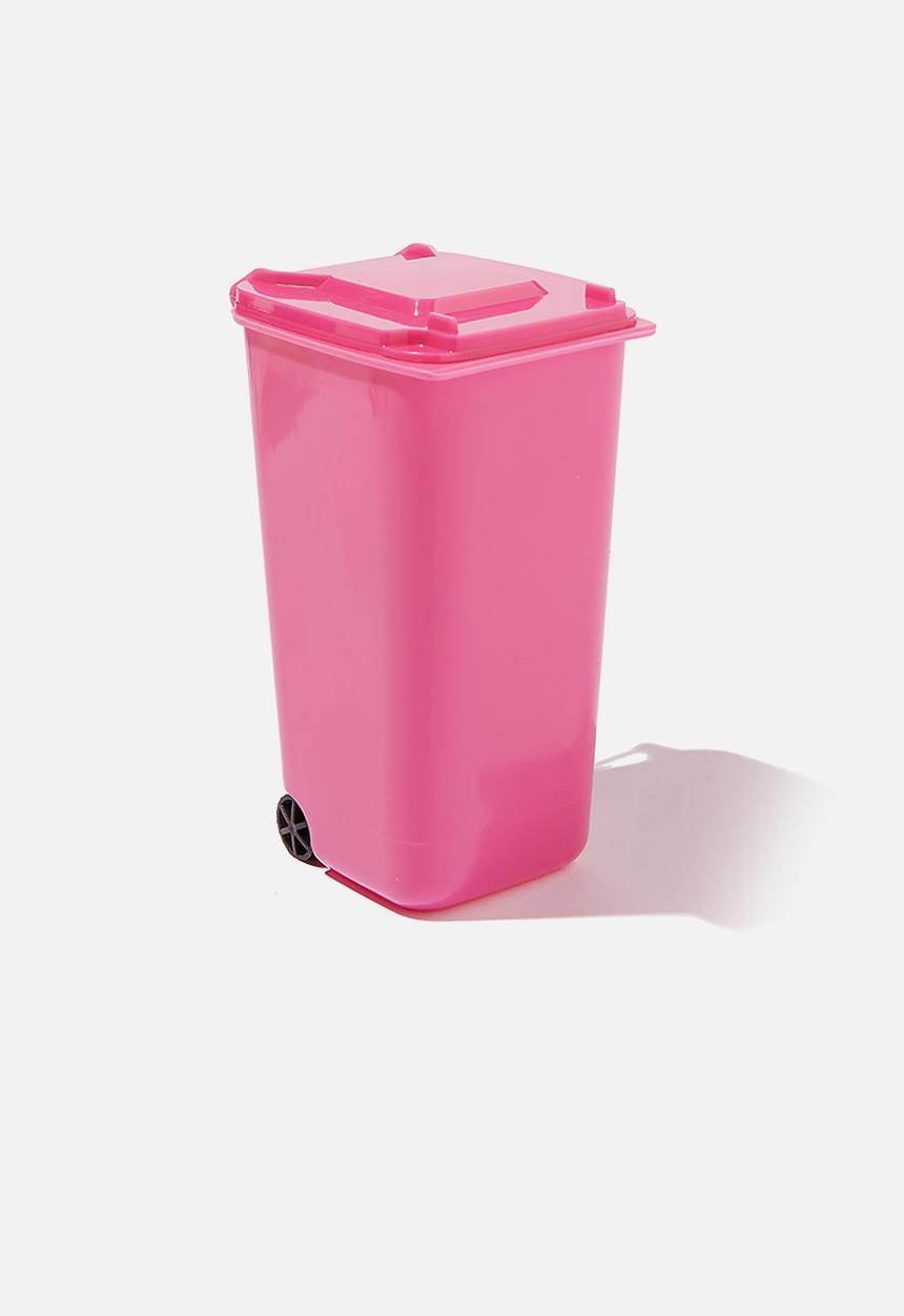 Typo - Garbage guts mini wheelie bin - fushia