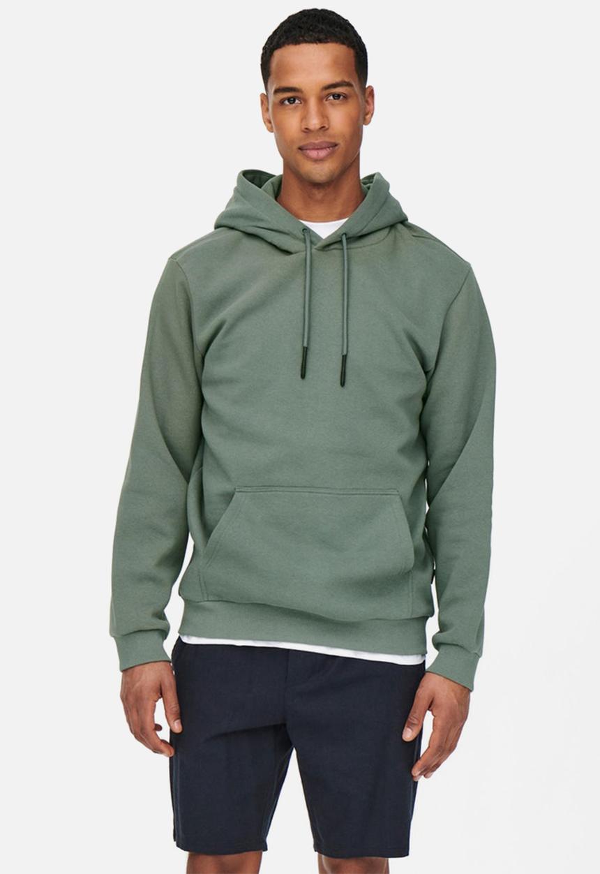 Only & Sons - Onsceres life hoodie sweat noos - castor gray