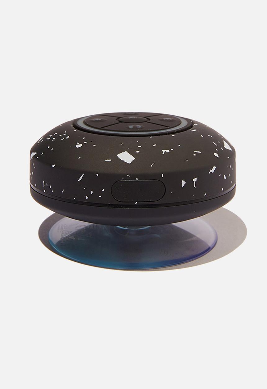 Typo - Led shower speaker-speckle terrazzo black