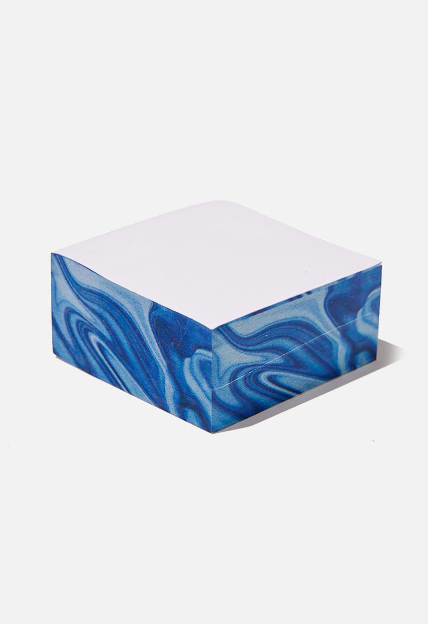 Typo - Sticky memo block-earth marble blue