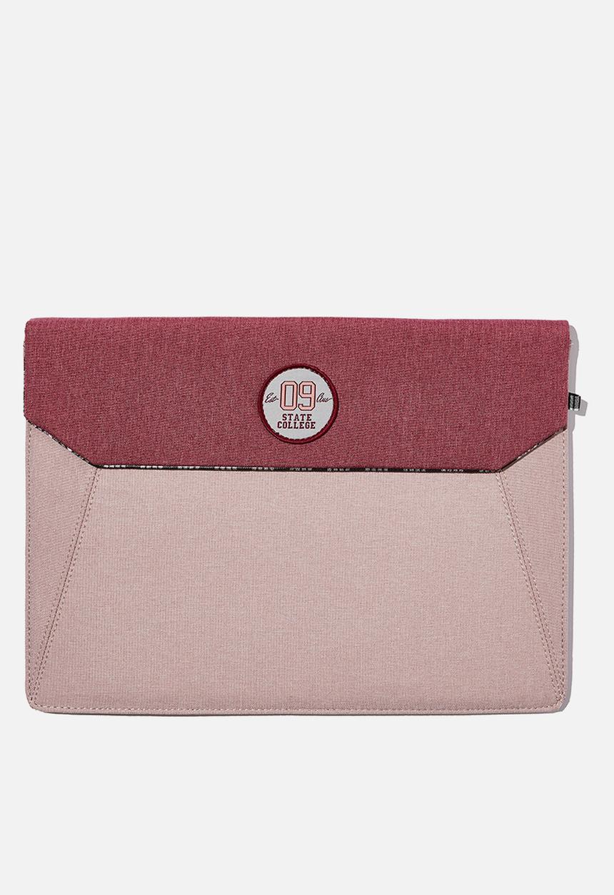 Typo - Collegiate 13 inch laptop sleeve - mauve & aubergine