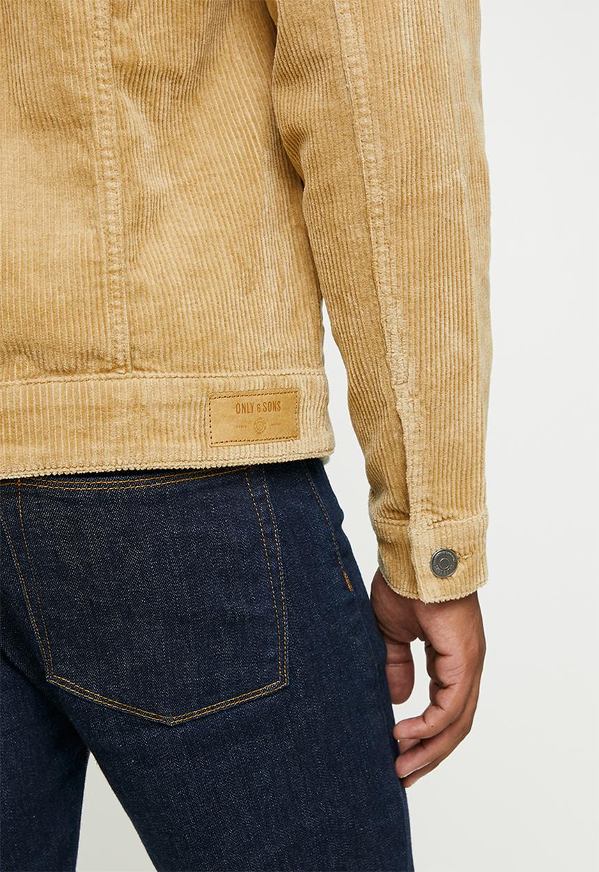 Only & Sons - Coin corduroy trucker jacket - incense