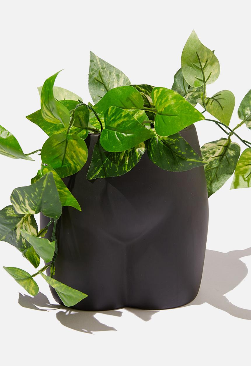 Typo - Big butt planter - matte black butt!