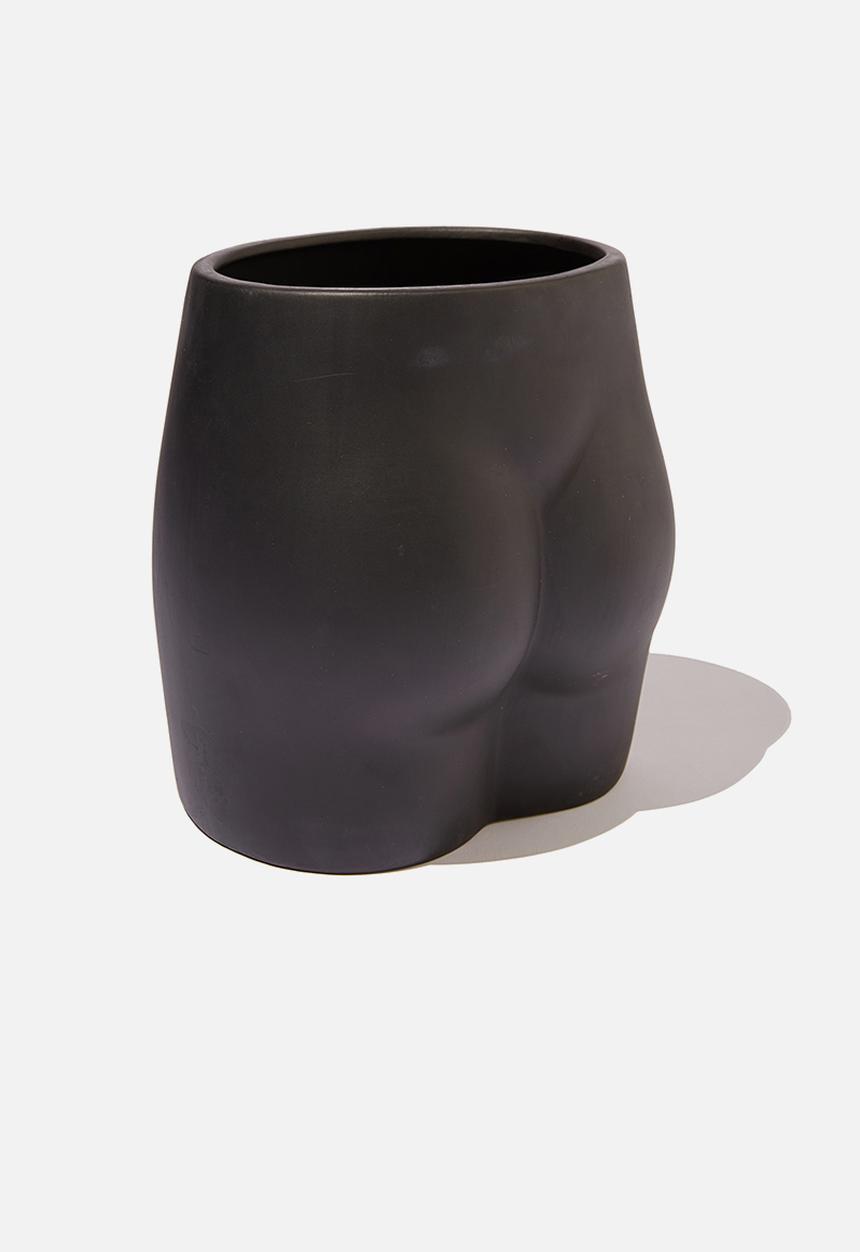 Typo - Big butt planter - matte black butt!