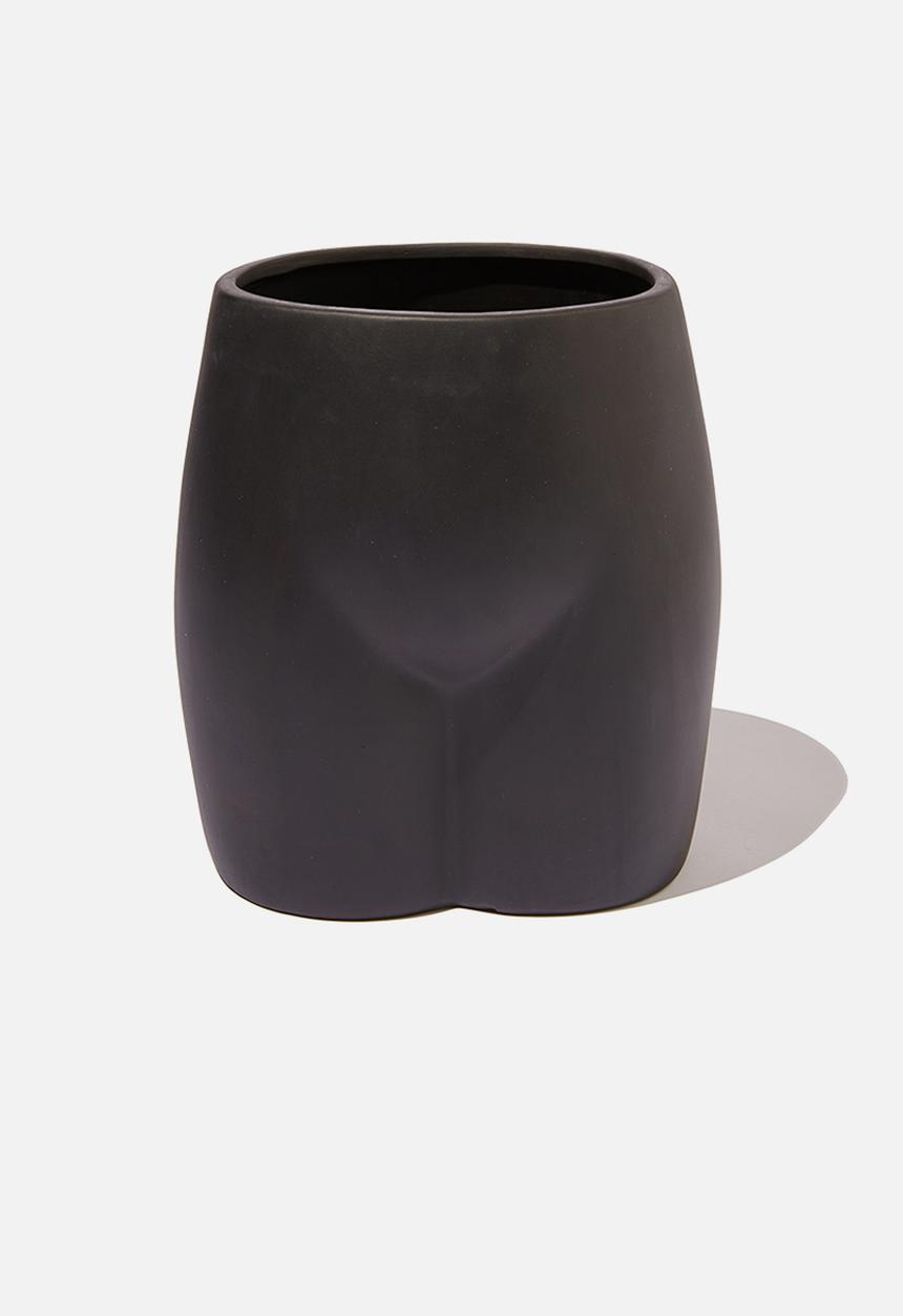 Typo - Big butt planter - matte black butt!