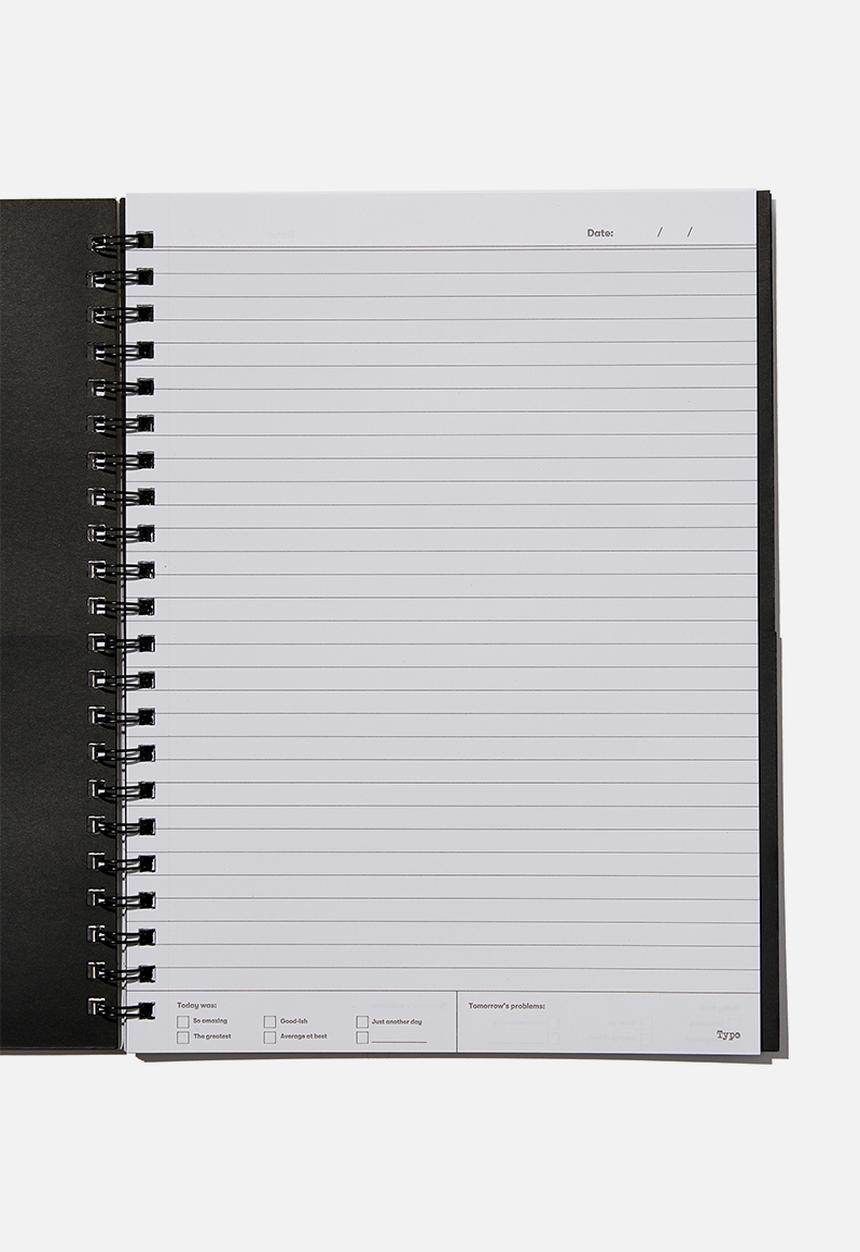 Typo - A4 campus notebook recycled-radiate peace and positivity solarised