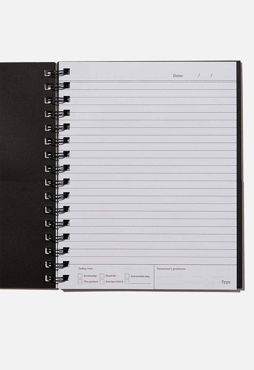 Typo - A5 campus notebook recycled-rg reminder stop the self doubt girl illo!!