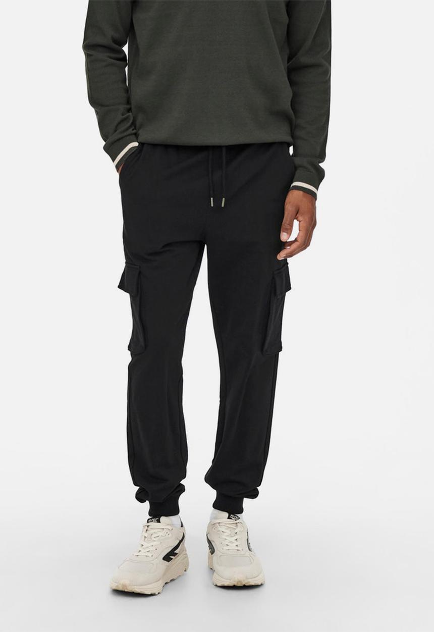 Only & Sons - Onskian life kendrick cargo  pant noos - black