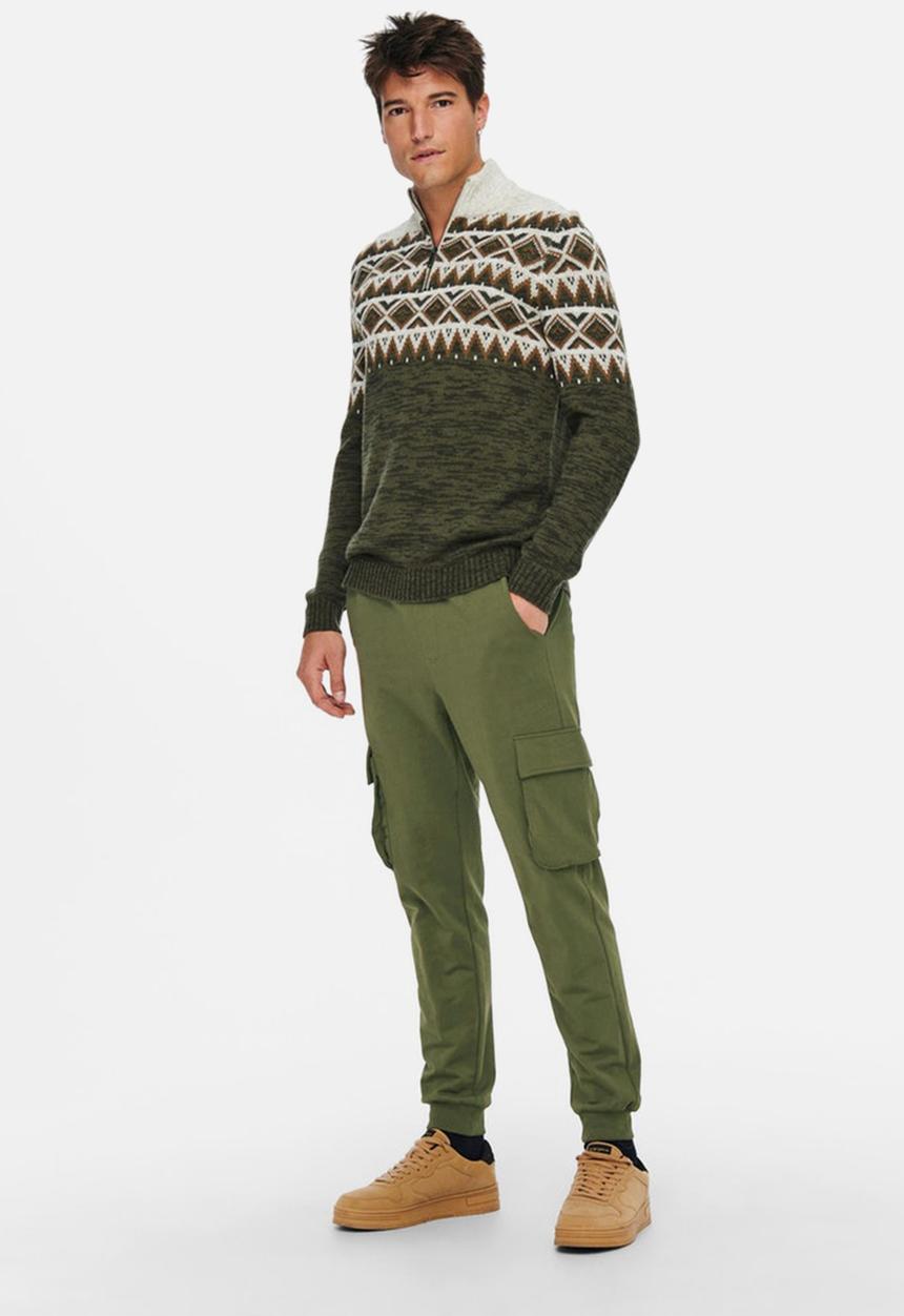 Only & Sons - Onskian life kendrick cargo  pant noos - kangaroo