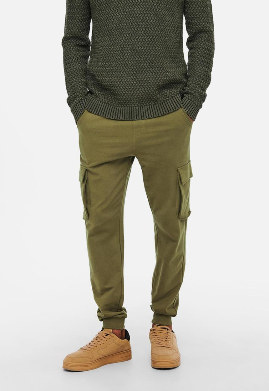 Only & Sons - Onskian life kendrick cargo  pant - olive night