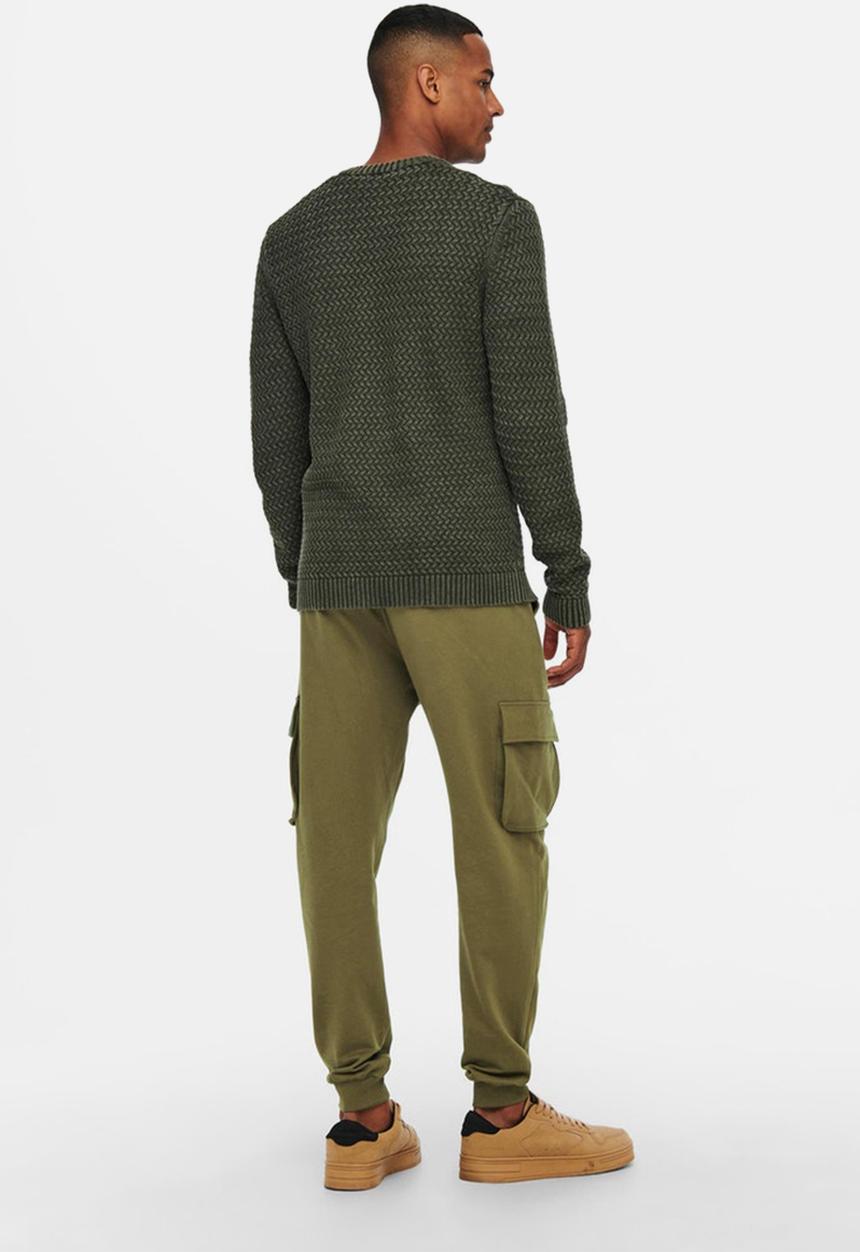 Only & Sons - Onskian life kendrick cargo  pant - olive night