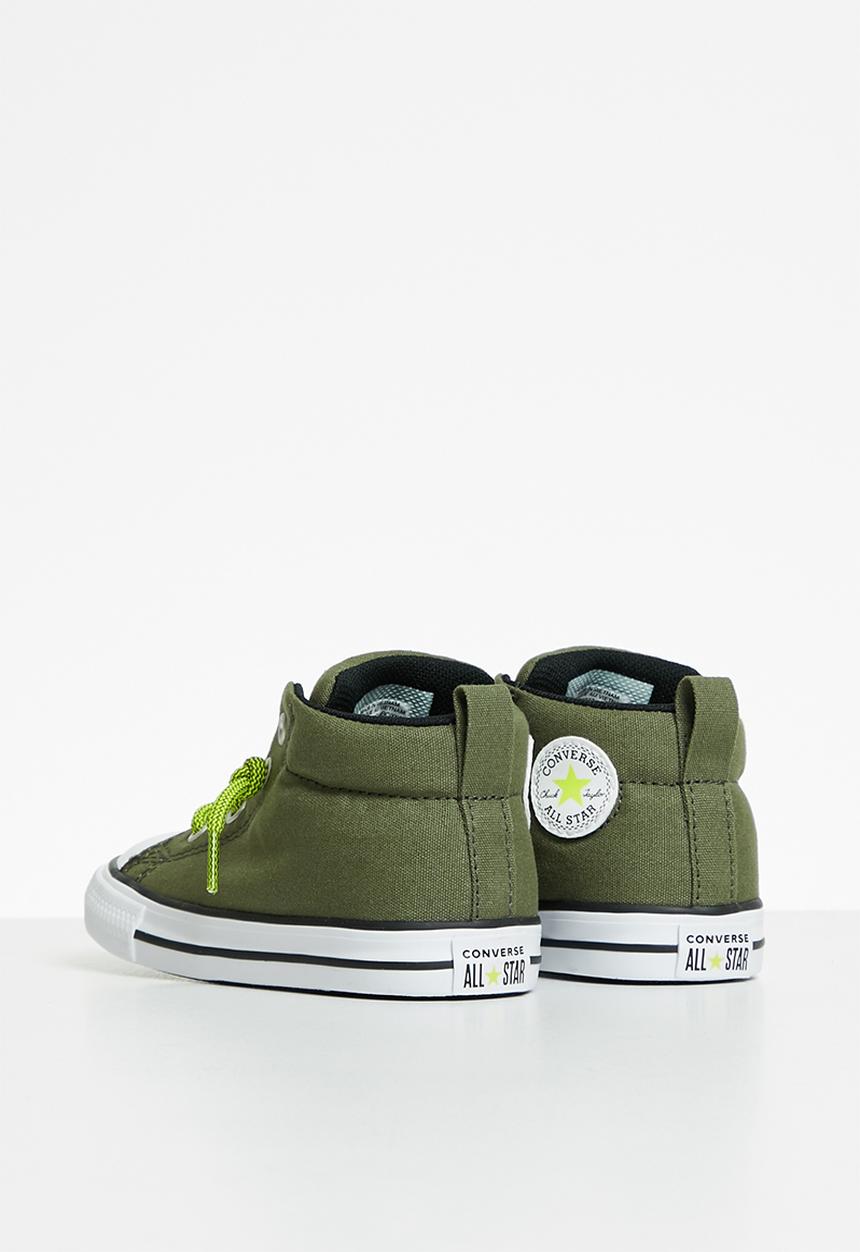 Converse - Chuck taylor all star street mid - field surplus/lime twist/black