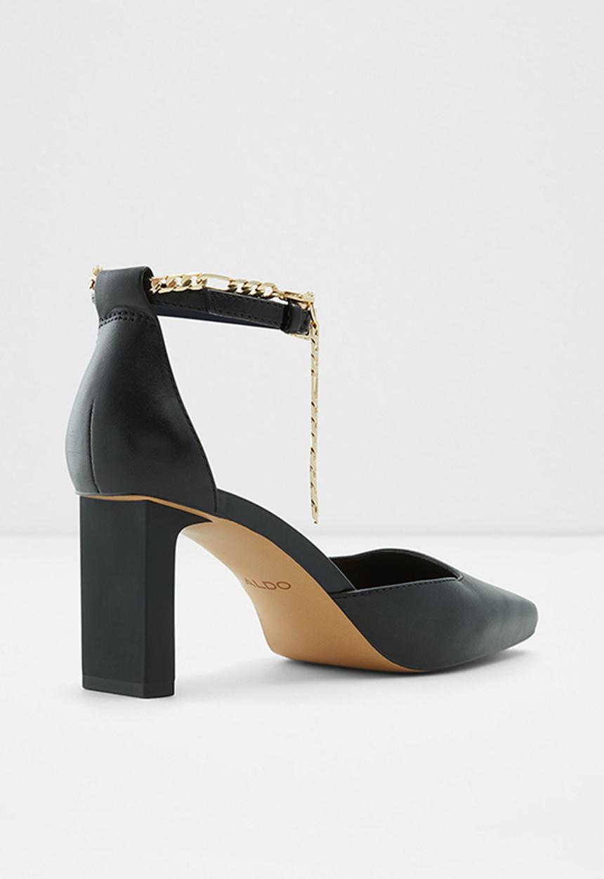 ALDO - Softie leather heel - black