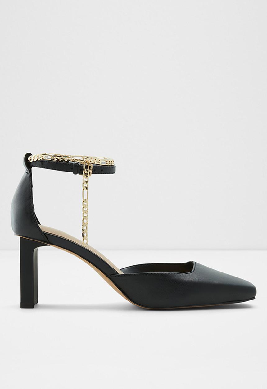 ALDO - Softie leather heel - black